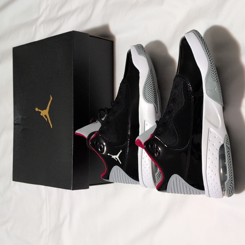 Air Jordan Black and Red Sneakers - Picture 6 of 9